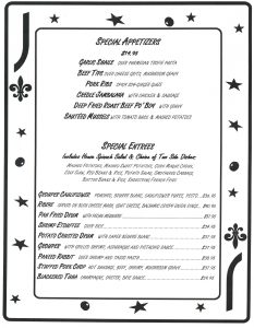 Menu page 2